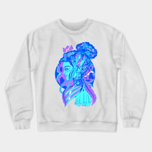 Blue Beauty Queen Crewneck Sweatshirt